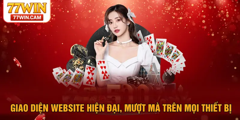 Giao diện website hiện đại, mượt mà trên mọi thiết bị