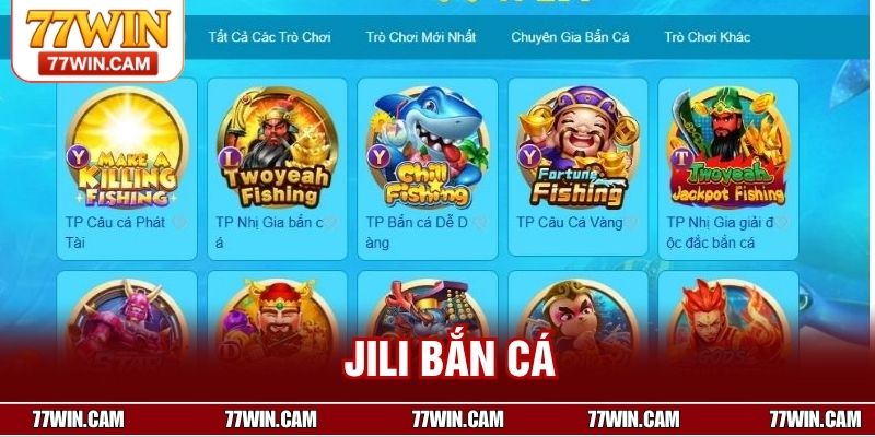 Jili Bắn Cá – Game Săn Thưởng Đỉnh Cao, Siêu HOT Tại 77WIN